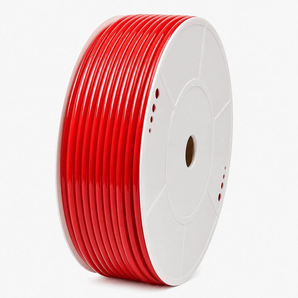 Red PU tube reel